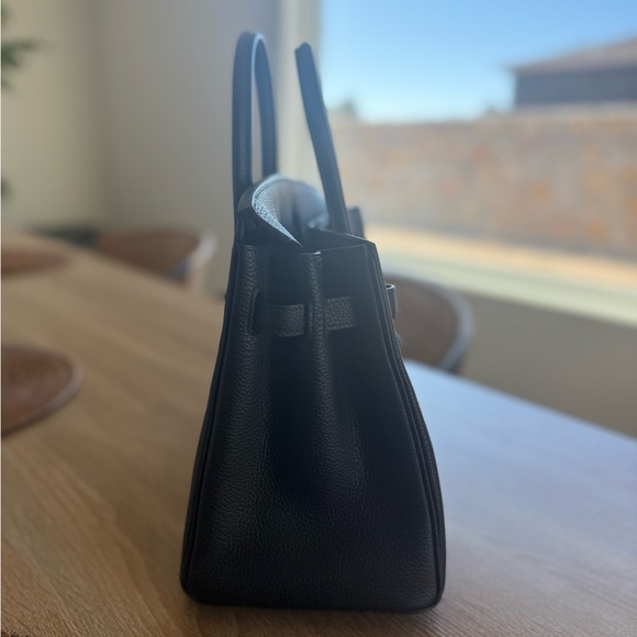 Hermes Birkin Black Leather Handbag with Palladium Hardware - Picture 8 of 8